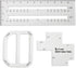UPTTHOW 3Pcs Boxy Bag Making Templates Notion for Beginners, Clear Acrylic Sewing Tools Set with Boxed Bag, Curve Bag, Zip Pocket...