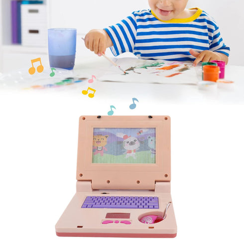 RiToEasysports Kids Learning Laptop, Plastic High Simulation Educational Toddler Learning Computer Toy with Mouse ( Retractable Mouse) Electronic ...