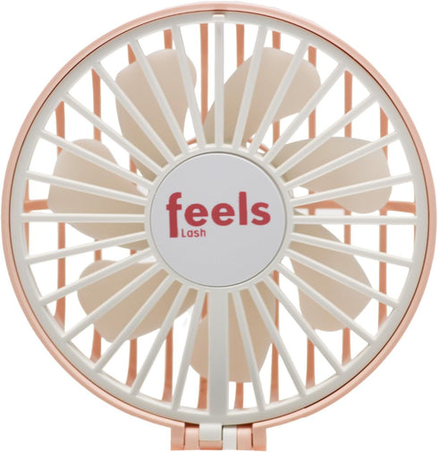 Compact Mini Fan Mirror Handheld Portable USB Rechargeable Adjustable Speed Fan for Eyelash Extensions Makeup Travel (Powder Pink)...