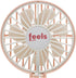 Compact Mini Fan Mirror Handheld Portable USB Rechargeable Adjustable Speed Fan for Eyelash Extensions Makeup Travel (Powder Pink)...