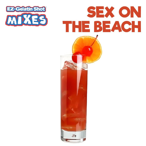 Sex On The Beach Jello Shot Mix 6.78 oz - Premium Gluten-Free Jello Mix for Tasty Jello Shots - Easy to Make EZ Gelatin Powder Mix for Jello Shots...