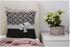 WONDERTIFY Throw Pillow Case Cover Stylish Black and White Euro Flower Pattern with Bow Soft Linen Pillow Case for Decorative Bedroom/Livingroom/S...