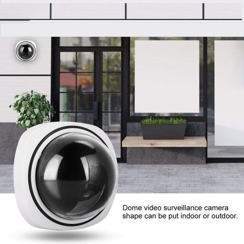 Dioche Dome Security Camera, Indoor Outdoor Dummy Surveillance Camera Wireless Home Security Dome Simulated Camera Video Wide Application...
