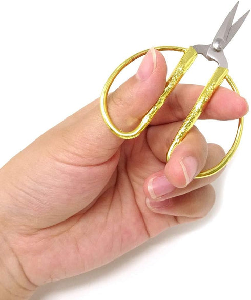 Honbay 2PCS Stainless Steel Sewing Scissors Traditional Chinese Household Scissors Tailor Scissors with Dragon and Phoenix Relief Design for House...