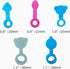 Bathtub Stoppers, Silicone Bathtub Stopper, Fits Most Baby Bathtubs, 5 Sizes of Baby Bath tub Plugs (1.2'' I.D.)...
