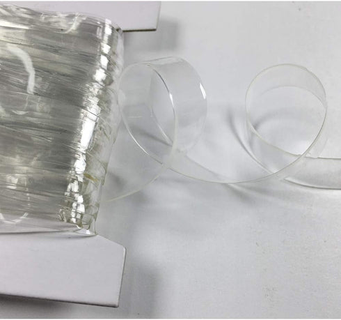 15-Yards Clear Elastic Stretch Light Weight Transparent Stretch Elastic for Underwear, Swimwear, Sportwear, Masks, TR-12220 (10mm)...