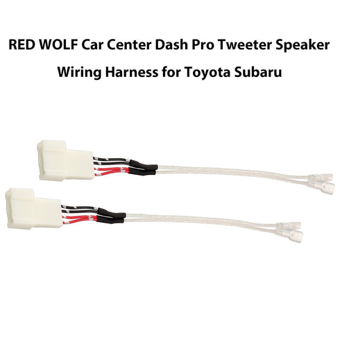 RED WOLF Car Front Dash Tweeter Speaker Wiring Harness for 2008-2022 Toyota RAV4 Camry 4Runner Highlander Scion, 2010-2019 Subaru Forester Factory...