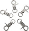 Ipetboom 5pcs Birdcage Lock Metal Snaps Door Chain Lock Heavy Duty Birds Cage Metal Clip Spring Hook Bird Cage Door Bird Cage Accessories Stainles...
