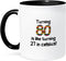3dRose 80 Is Like Turning 27 In Celsius-Humorous 80th Birthday Gift Two Tone Mug, 11 oz, Black...