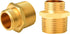 3/4" GHT Male x 1" NPT Male Garden Hose Adapters, Brass Garden Hose Repair Fittings, Water Hose Connector (2 Pack Brass)...