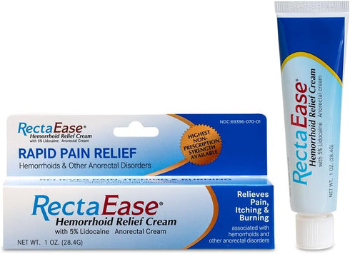 5% Lidocaine Hemorrhoid Relief Cream 1 oz Tube, Anorectal Cream, Rapid Numbing Relief, Hemorrhoid Treatment from Itch and Burn...