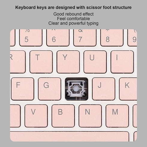 Bluetooth Keyboard Mouse Set, 10 Inch USB Charging Ultra Thin Quiet Keyboard with DPI Mouse, Composite Keys Keyboard Mouse Combo for Cellphone Lap...