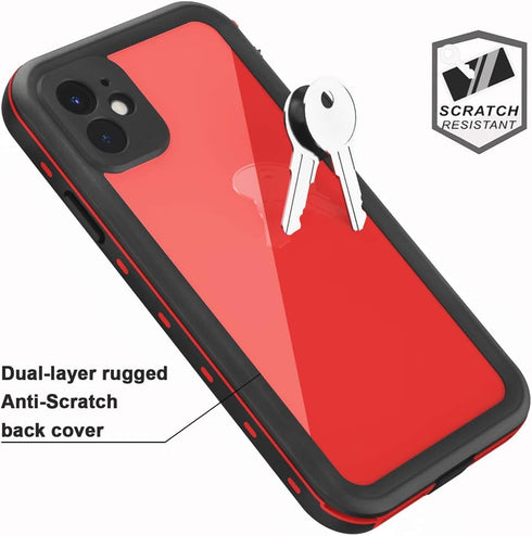 for iPhone 11 Waterproof Case with Screen Protector Full Body Protector Shockproof Dustproof Dirtproof Heavy Duty IP68 Waterproof Case for iPhone ...
