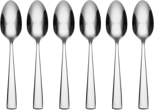 Oneida Nocha Everyday Flatware Teaspoons, Set of 6 18/0 Stainless Steel, Silverware Set...