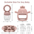 MISSLILI Baby Silicone Fruit Food Feeder Pacifier & Breastmilk Popsicle Freezer Molds,BPA Free Baby Food Storage Containers Frozen Ice Tray for Ba...