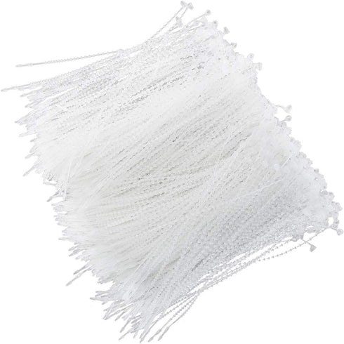 1000PCS Adjustable Security Beaded Loop Tie Plastic Hand Wear Tag Rope Plastic Paper Prices Tag Fasteners...