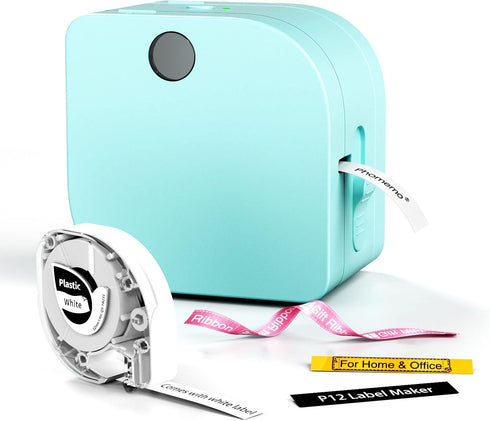 Phomemo Label Makers Machine with Tape, Portable Bluetooth Label Printer, Mini Label Maker Sticker Maker Handheld Labeler with Multiple Template I...
