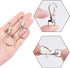 Metal Swivel Snap Hooks with Split Key Rings Keychain for Lanyards Jewelry Findings (60 Pieces)...