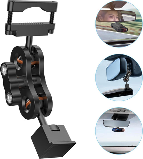 Radar Detector Mount Rearview Mirror Bracket,Car Truck Mirror Radar Mount Bracket,Aluminum Rearview Mirror Rod Mount (for Escort Max360c Max 3 IX ...