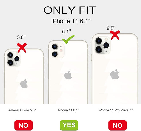 BENTOBEN iPhone 11 Case with 360° Ring Holder, Shockproof Slim Kickstand Magnetic Support Car Mount Women Men Non-Slip Protective Phone Case for i...