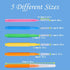 Interdental Brush,200PCS Braces Brush for Cleaner Tooth,5 Different Sizes Toothpick Dental Tooth Flossing Head,Oral Teeth Braces Tooth Cleaning To...