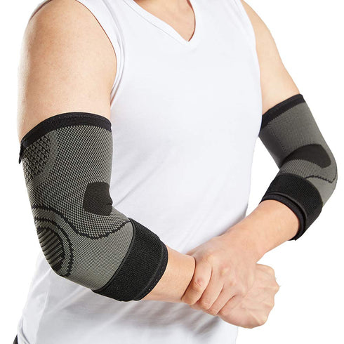 Bodyprox Elbow Brace with Strap for Tendonitis 2 Pack, Tennis Elbow Compression Sleeves, Golf Elbow Treatment...