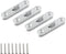 Pack of 4 Wood Bed Rail Fasteners, 3 Inch Thicken Bed Connecting Fittings Bed Frame Rail Hardware...