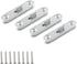 Pack of 4 Wood Bed Rail Fasteners, 3 Inch Thicken Bed Connecting Fittings Bed Frame Rail Hardware...