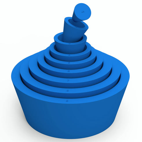 Filter Adapter Cones, 9 Pack Tapered Collar Rubber Stopper Buchner Funnel Flask Cones Adapter Set with Smooth Surface Durable Wear-Resistance Filt...