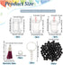 OLYCRAFT 204pcs Mini Cup Keychain Kit Bubble Tea Accessories Set Pendant Charms with Rings Tassels Straws for DIY Earring Making...