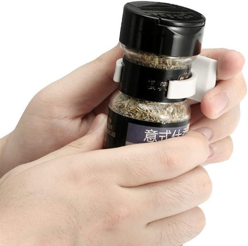 4 PCS Spice Rack Wall Storage Plastic Drawer Organizer Rack Kitchen Cabinet Door Spice Clips Hold 20 Jars Spices Rack Organizer...