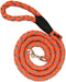 zojo Reflective Dog Leash, light weight Heavy Duty Braided Nylon Dog Training Leash for Small Medium Large Dogs (1pc-Neon Orange, S-0.6" x 4FT (2....