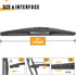 AUTOBOO Rear Wiper Blade Replacement for Jeep Wrangler 2023-2018 -OEM Factory Replacement Accessories Parts 19239591,Blades 12 inch...
