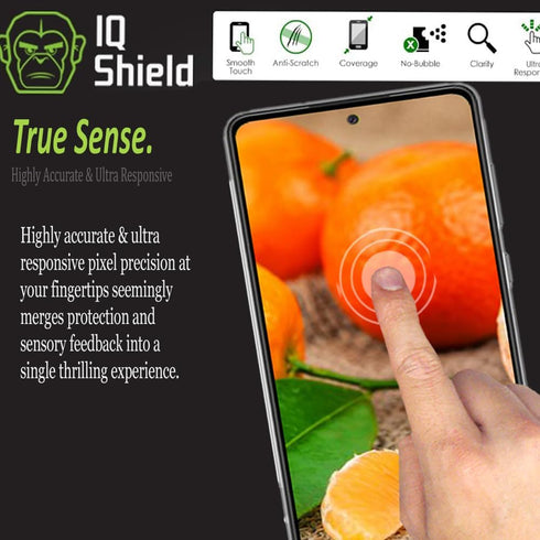 IQShield Screen Protector Compatible with Samsung Galaxy A52 5G (2-Pack) Anti-Bubble Clear TPU Film...