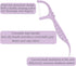 Holy Rose Portable Dental Floss Picks Dispenser - 220 Count Twin-Line Mint Flossers, Bagged Super Tuffloss, Double-line Design Action System for S...