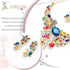 Campsis Women's Jewelry Set Flower Statement Necklace and Earring Set Bridal Jewelry Set for Wedding...