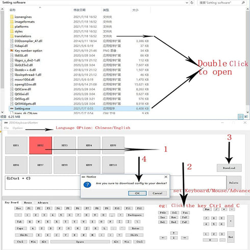 Programmable Macro PC Keyboard User-Defined USB Button Single Keyboard Switch OSU Keypad Game Customized Shortcut Combination Key 1 Key to Enter P...