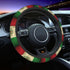 Retro Mexico Flag Steering Wheel Covers,Soft Steering Wheel Protector For Women & Men,Universal 15 Inch Auto Car, One Size...