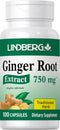 Lindberg Ginger Root Capsules | 750 mg | 100 Count | Non-GMO, Gluten Free Supplement...