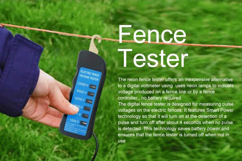 Electric Fence Tester 8 Neon Light 7KV Voltage Tester Farm Fence Tester...