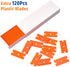Plastic Razor Blade Scraper, Scraper Tool with 20 PCS Plastic Razor Blades for Removing Labels Adhesive Decals Sticker from Windows Glass (Black)...