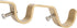 Ycolnaefllr Set of 3 Golden Double Rod Holders Double Curtain Rod Brackets Heavy Duty Double Curtain Rod Hanging Brackets for 1 and 0.7 -Inch Rod...