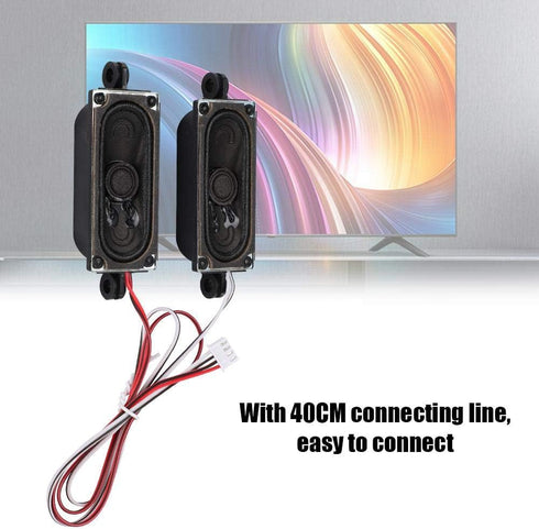 EBTOOLS TV Speaker, 2Pcs 4 Ohm 5W TV Box Speaker Loudspeaker Sound Amplifier Unit for LCD TV Advertising Player...