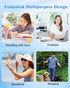 Handheld Fan,Portabe Fan Battery Powered Fan with LED,Small Personal Usb Folding Skincare Little Wireless Cooling Powerful Quiet Hand Fans,Mini Fa...