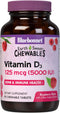 Bluebonnet Nutrition Earth Sweet Vitamin D3 5000 IU Chewable Tablets, Aids in Muscle & Skeletal Growth, Non GMO, Gluten & Soy & Milk Free, Kosher,...