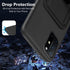 Case for Oneplus 8T 5G Phone Case with Tempered Glass Screen Protector, Folding Kickstand/Stand Wallet Case Card Holder/ Slots Silicone TPU Shockp...
