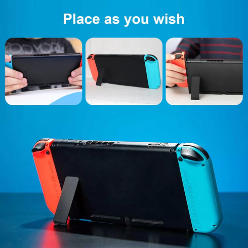 Kickstand Stand Replacement Repair Parts Back Shell Holder Back Bracket Repair Tool Kit Compatible with Switch Console, Transparent Storage Box In...