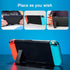 Kickstand Stand Replacement Repair Parts Back Shell Holder Back Bracket Repair Tool Kit Compatible with Switch Console, Transparent Storage Box In...