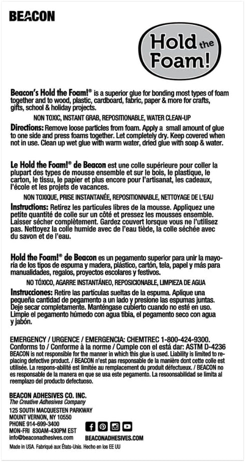 Beacon Hold The Foam Glue 2oz...