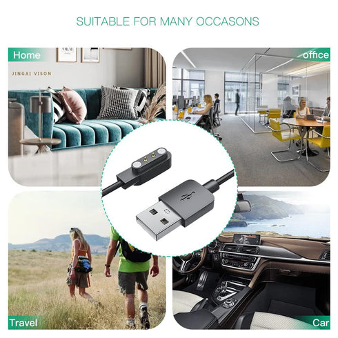 E ECSEM Smart Watch Charger Compatible for 3Plus Vibe Plus/Vibe +/Vibe Lite/Vibe Pro/Vibe+ Gen 2/Vibe Plus Gen 2 Replacement Magnetic Watch USB Ch...